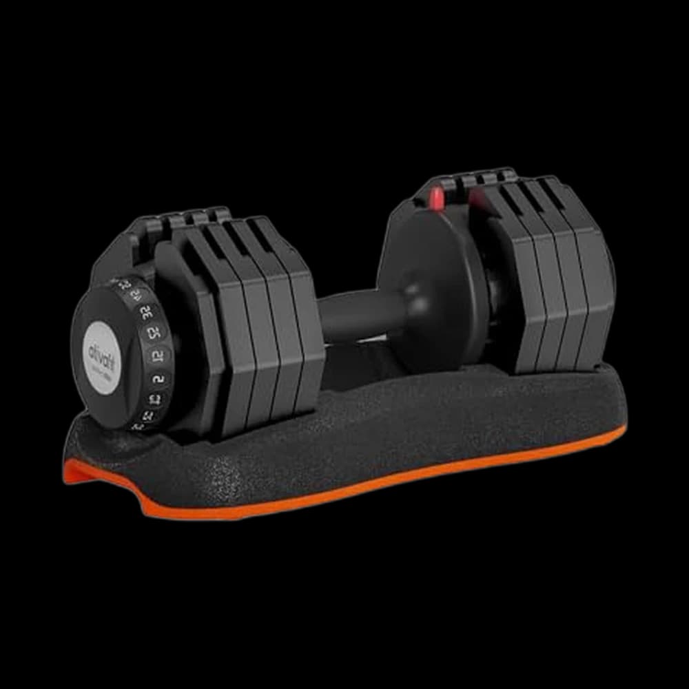 ATIVAFIT Adjustable Dumbbell 5–50LB Single, Quick Dial Free Weight…