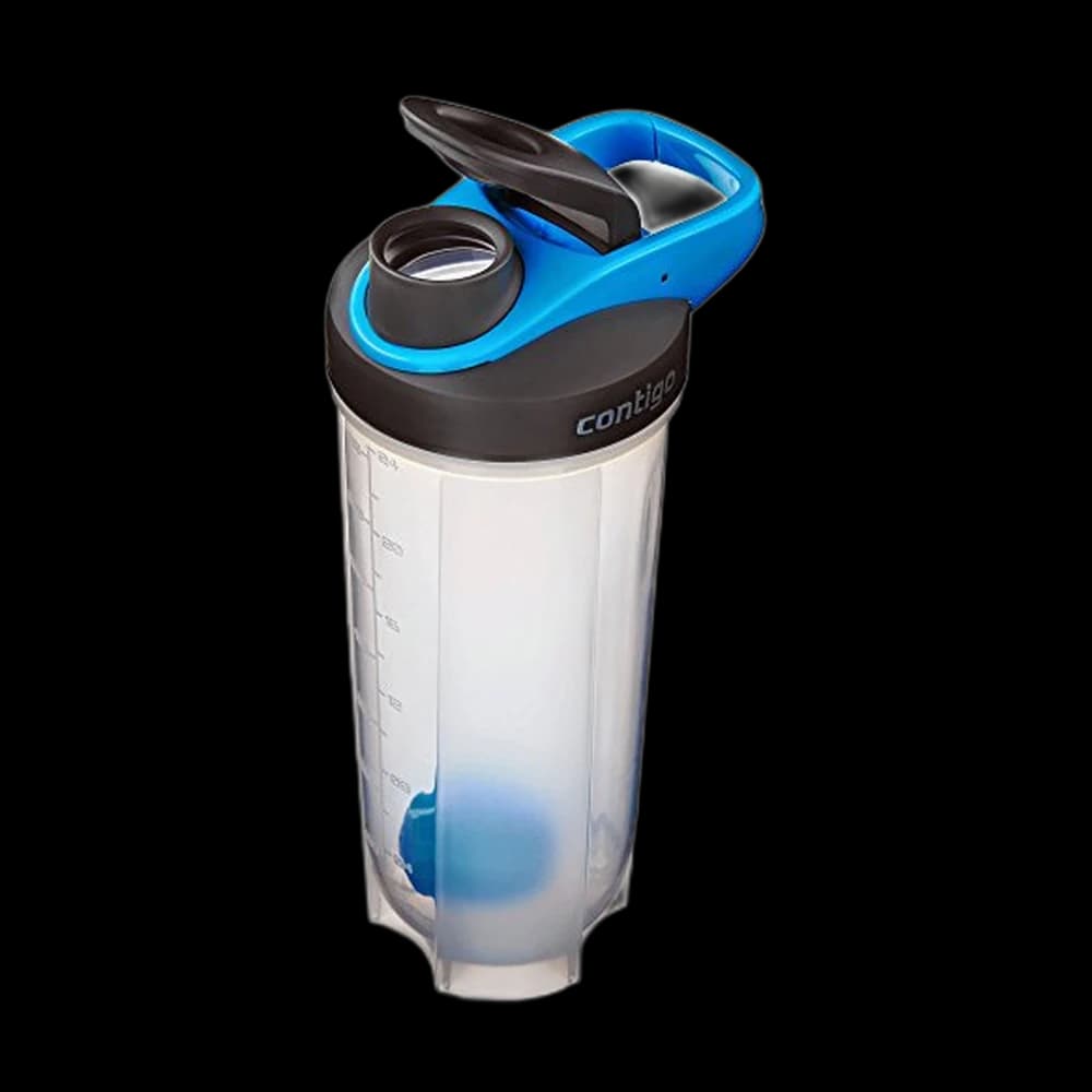 Contigo Shake & Go Fit Shaker Bottle, 28 oz., Carolina Blue, Snap Lid