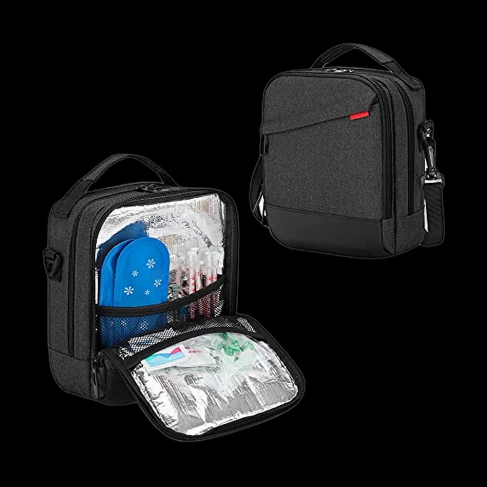 CURMIO Insulin Cooler Travel Case, Insulated Diabetes Supplies Bag,…