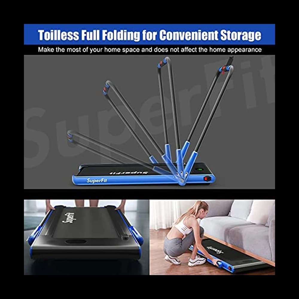 Goplus 2 in 1 Folding Treadmill, 2.25HP Under Desk Electric…