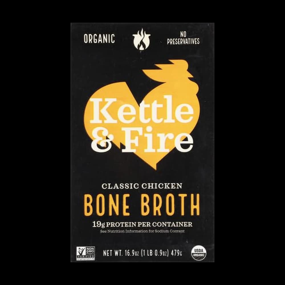 Kettle & Fire, Bone Broth, Chicken, 16.9 Oz (Pack of 5)