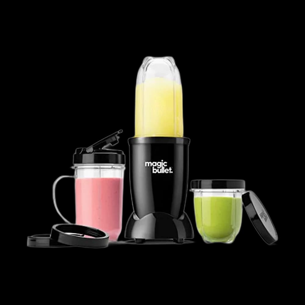 magic bullet Blender, Small, Black, 11 Piece Set