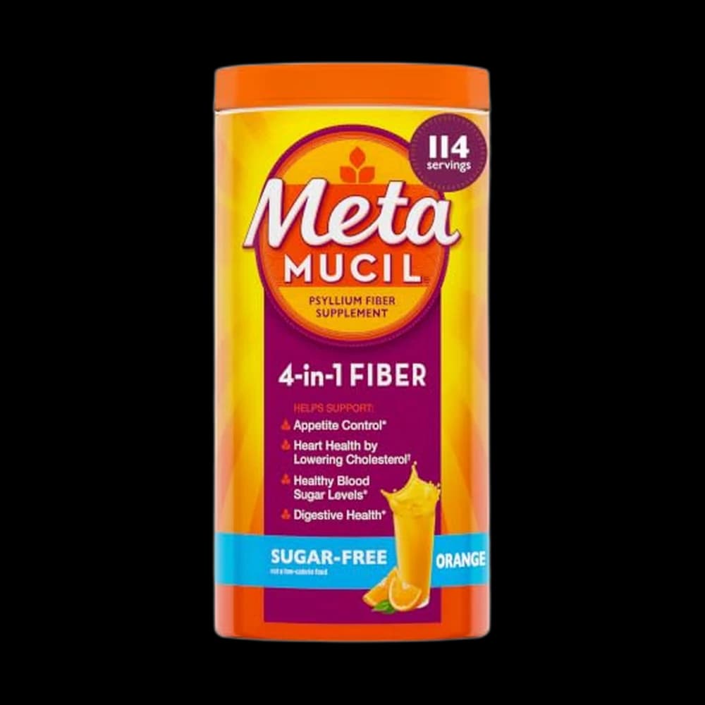 Metamucil 4-in-1 Psyllium Husk GLP-1 Friendly Fiber Supplement,…