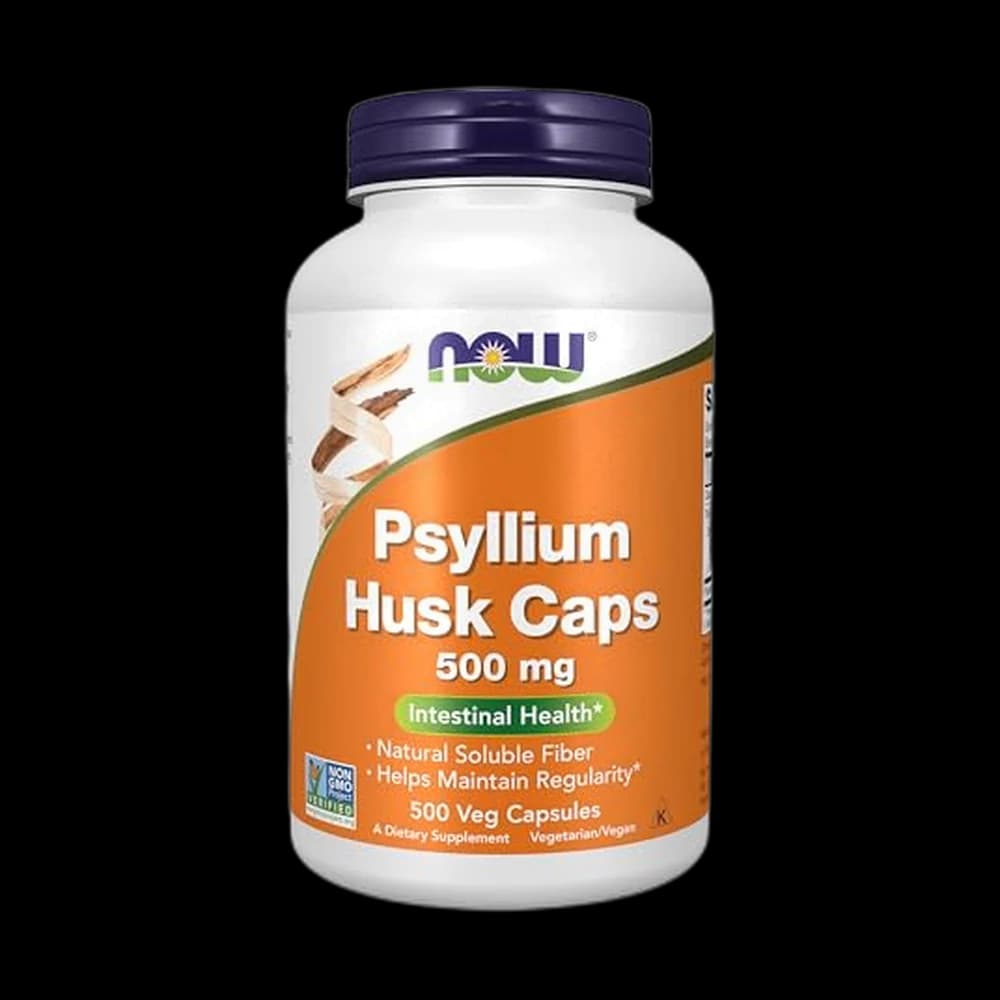 NOW Foods Supplements, Psyllium Husk Caps 500 mg, Non-GMO Project…