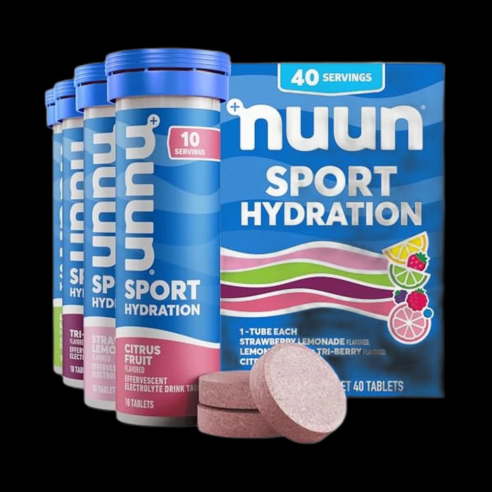 Nuun Sport Electrolyte Tablets Mixed Flavor, GF & Vegan, 4 Pack
