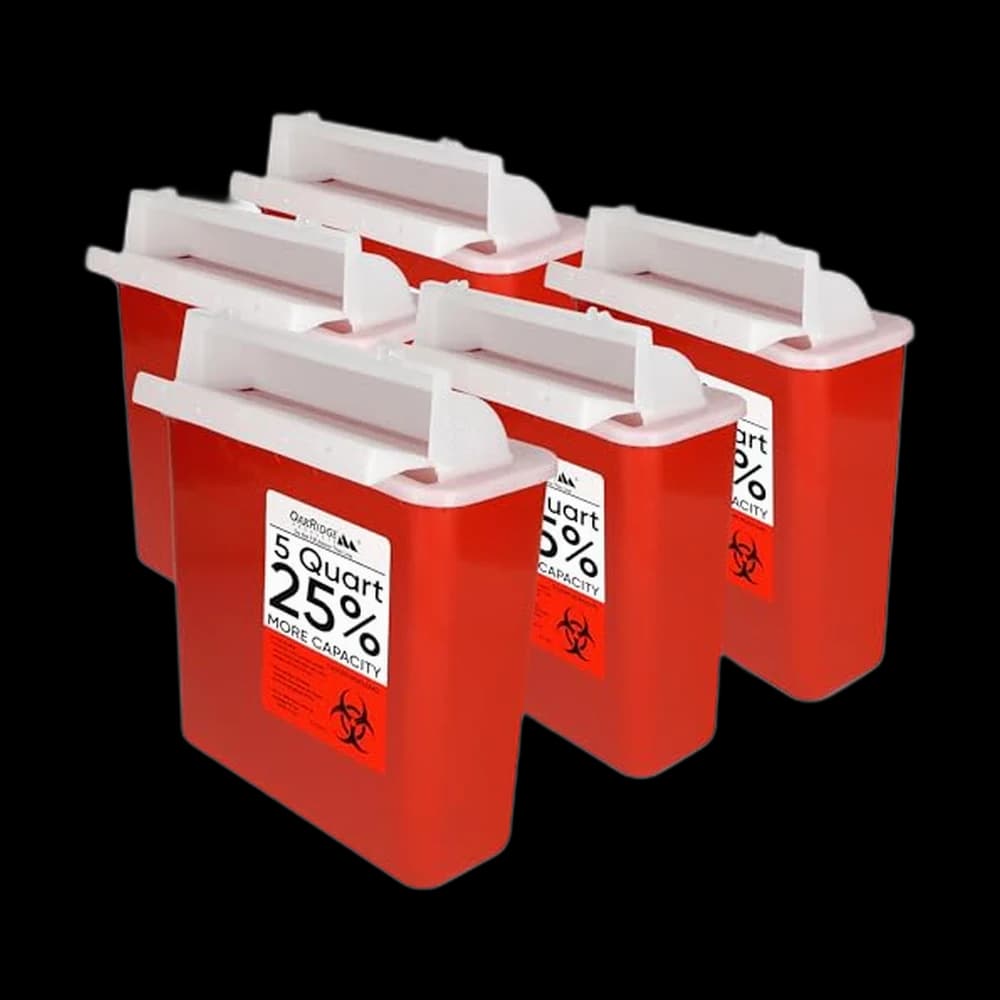 Oakridge Products Sharps Container for Home Use and Professional 5…
