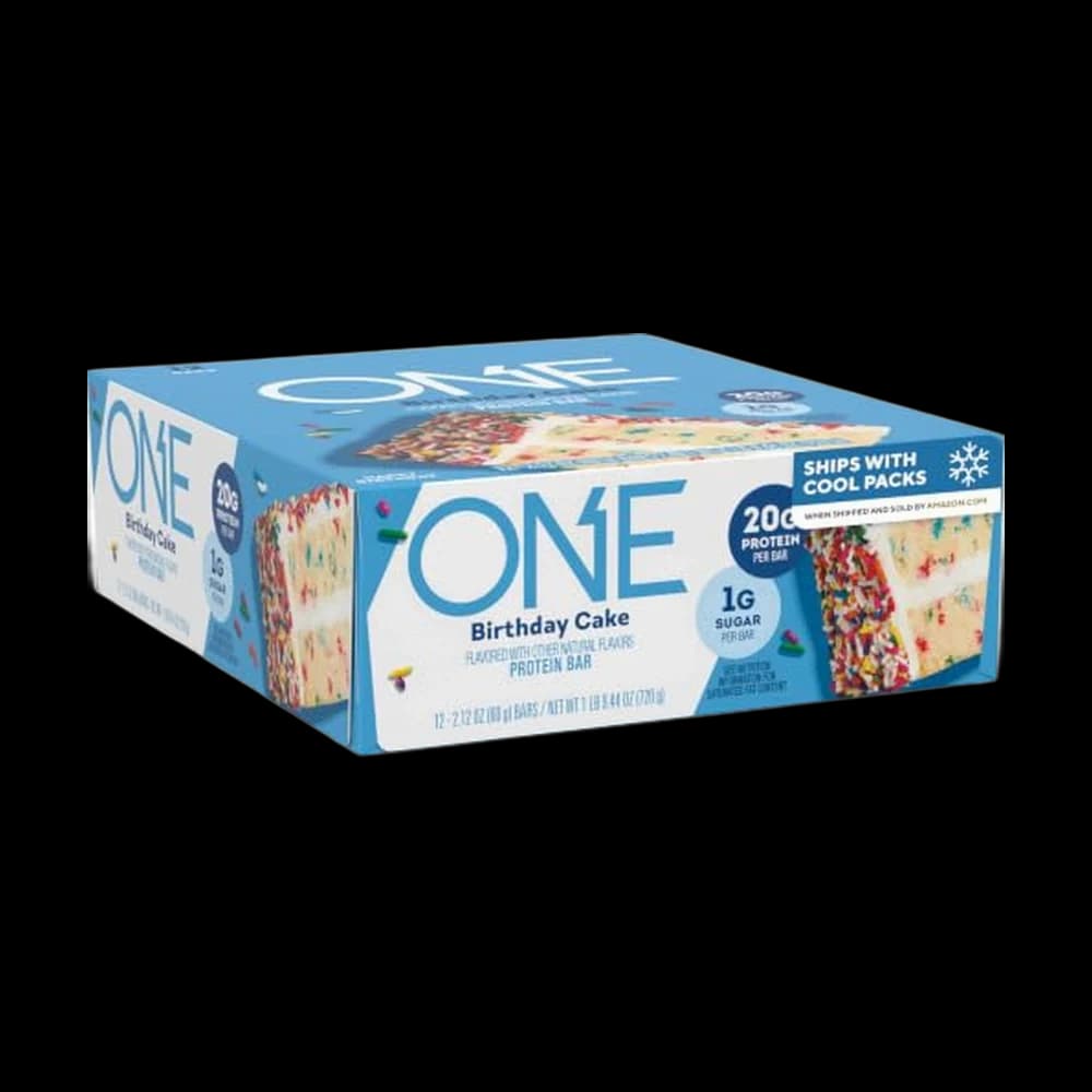 ONE Birthday Cake Protein Bars, 20g Protein, Gluten Free Snacks, 12 ct