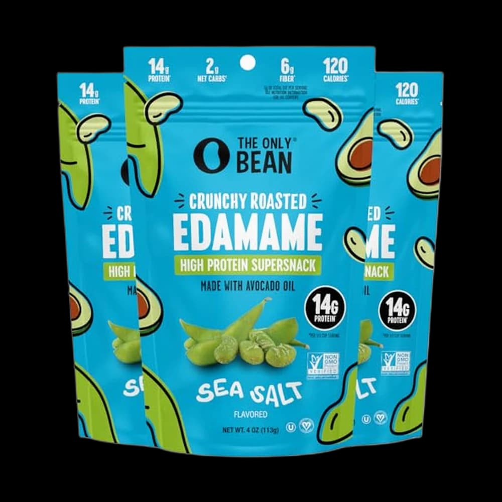 The Only Bean Crunchy Roasted Edamame Beans (Sea Salt)