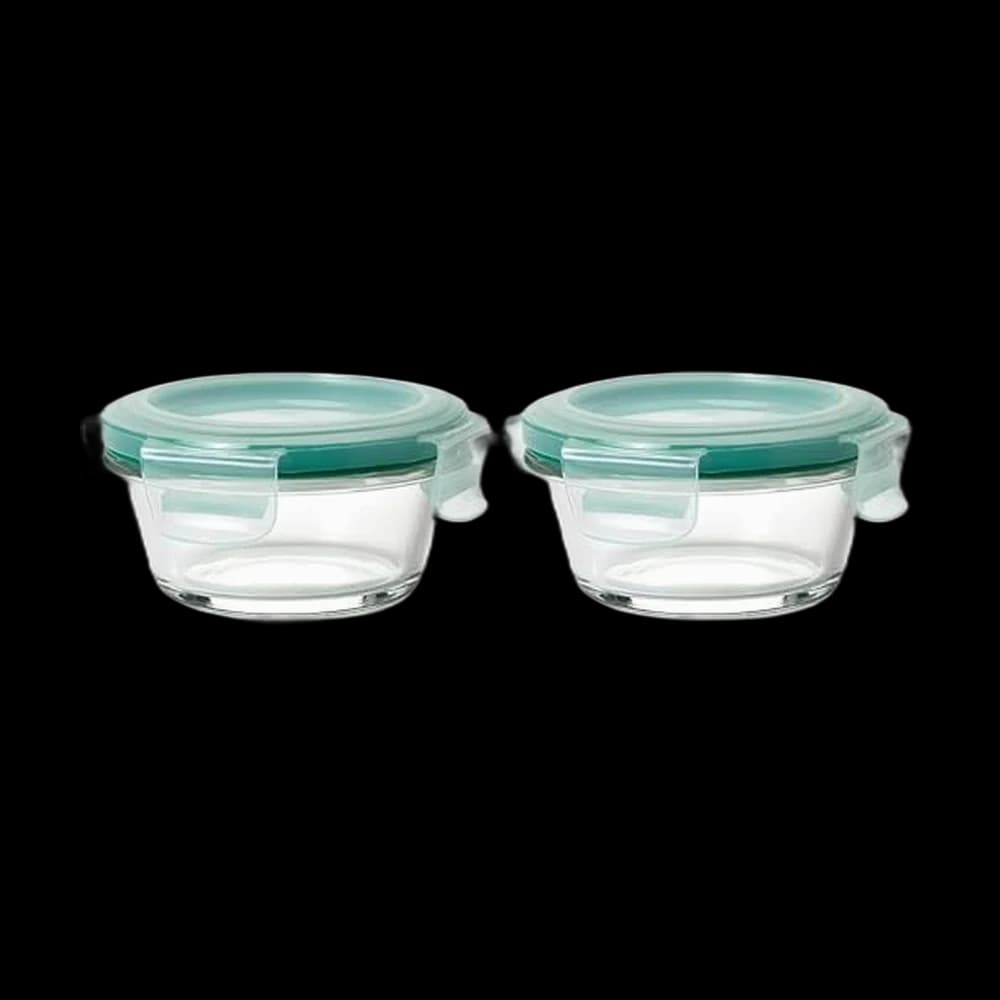 OXO Good Grips 1 Cup Smart Seal Glass Round Food Storage Container…