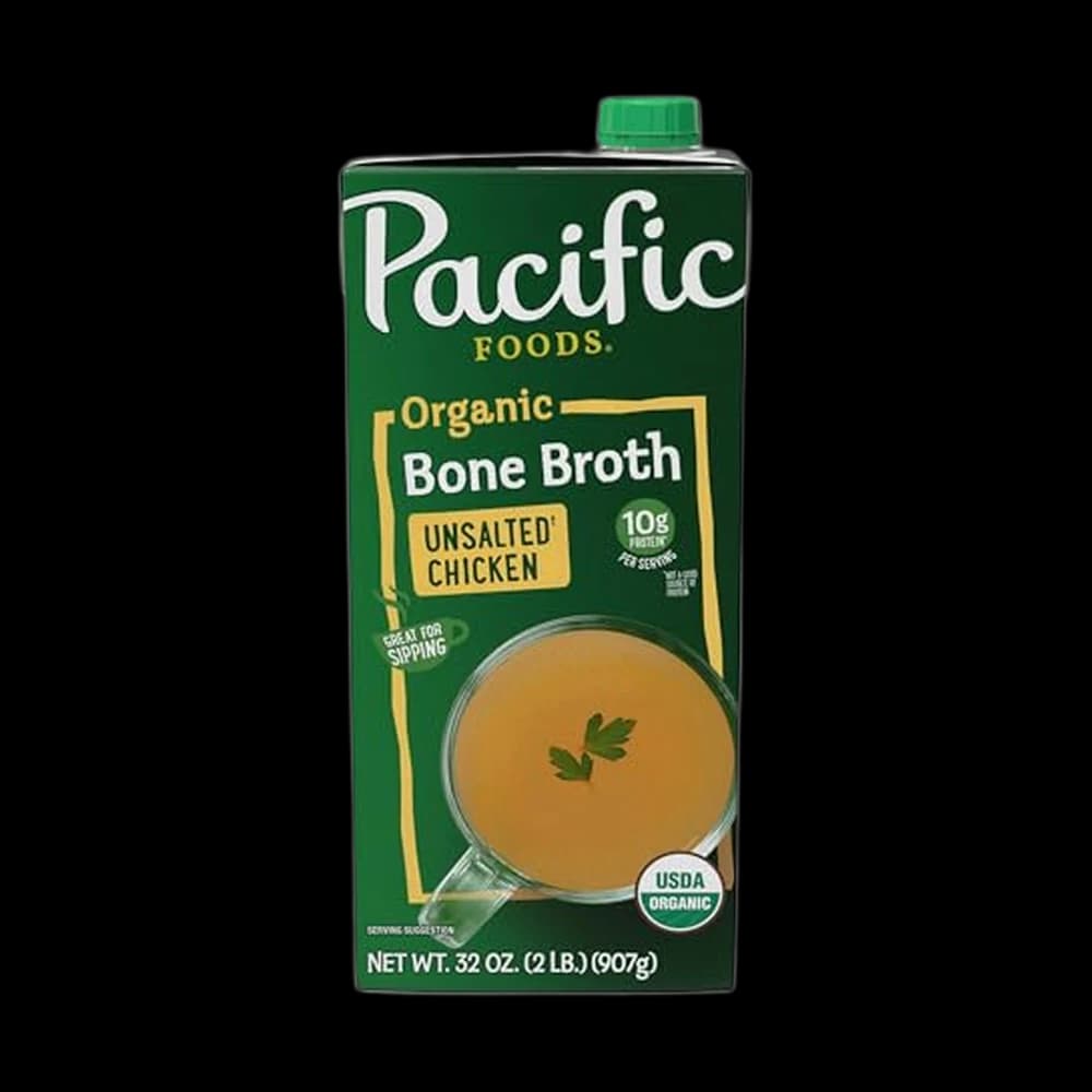 Pacific Foods Organic Unsalted Chicken Bone Broth, 32 FZ