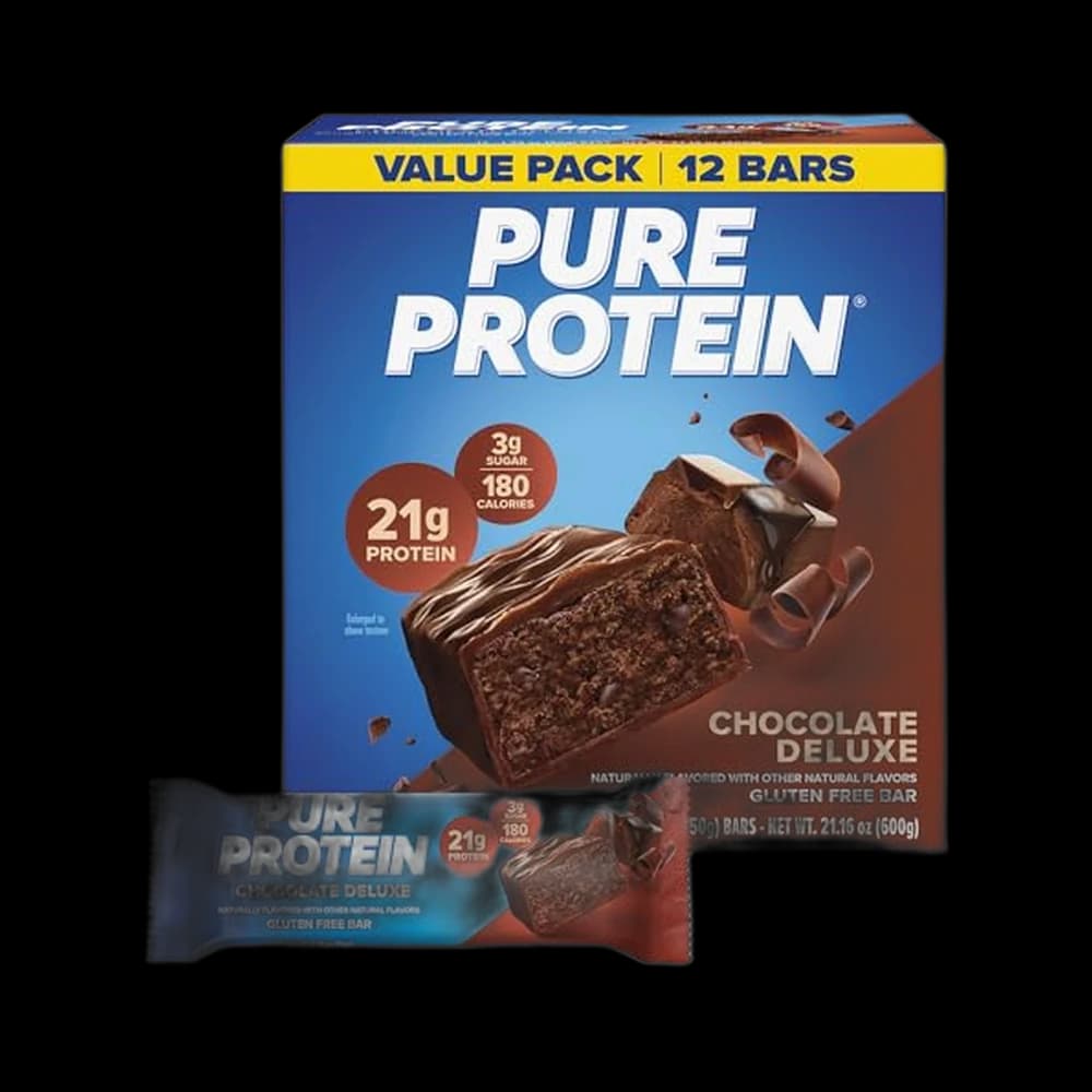 Pure Protein Chocolate Deluxe Protein Bars, 21g Protein, Gluten…