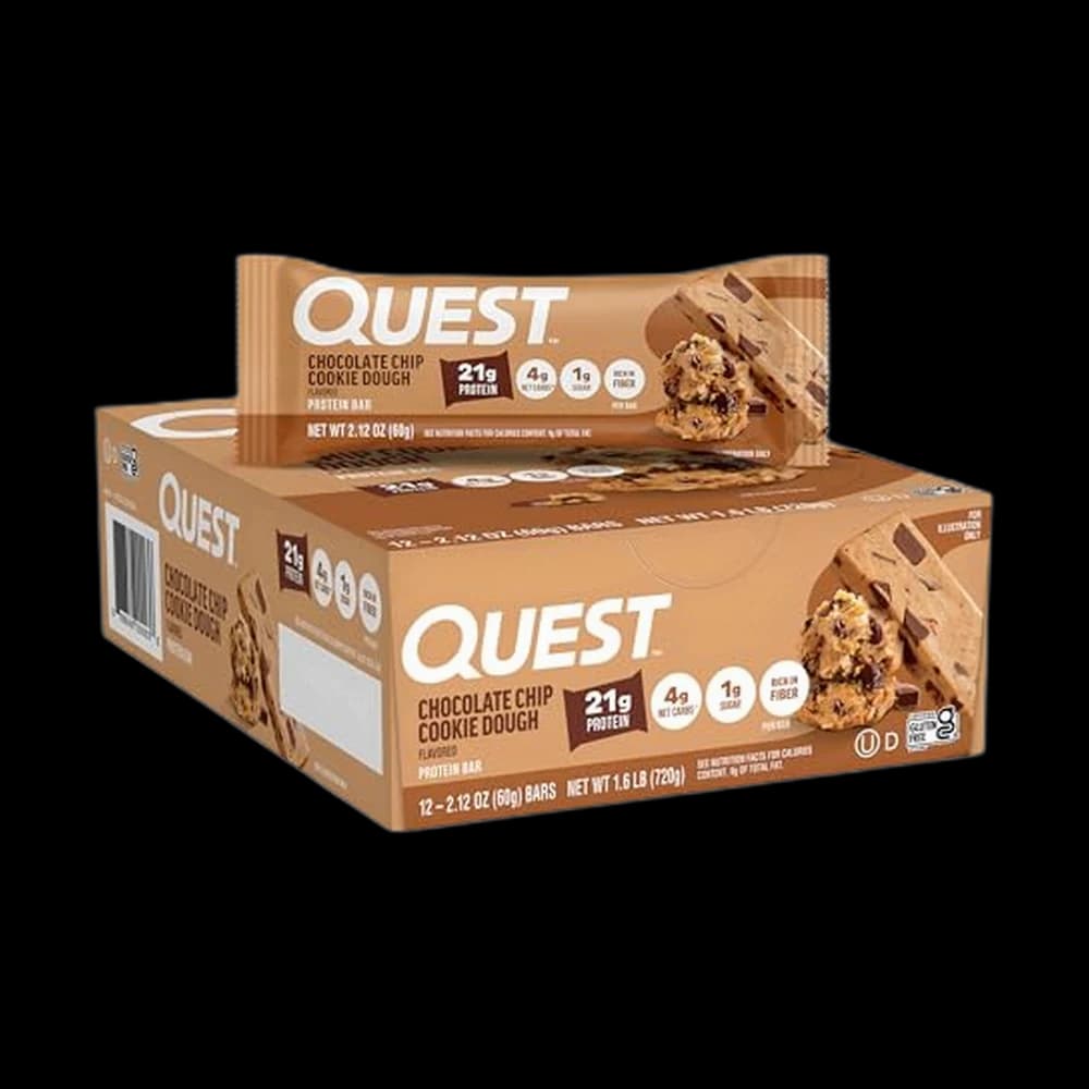 Quest Nutrition Chocolate Chip Cookie Dough Protein Bars, High…