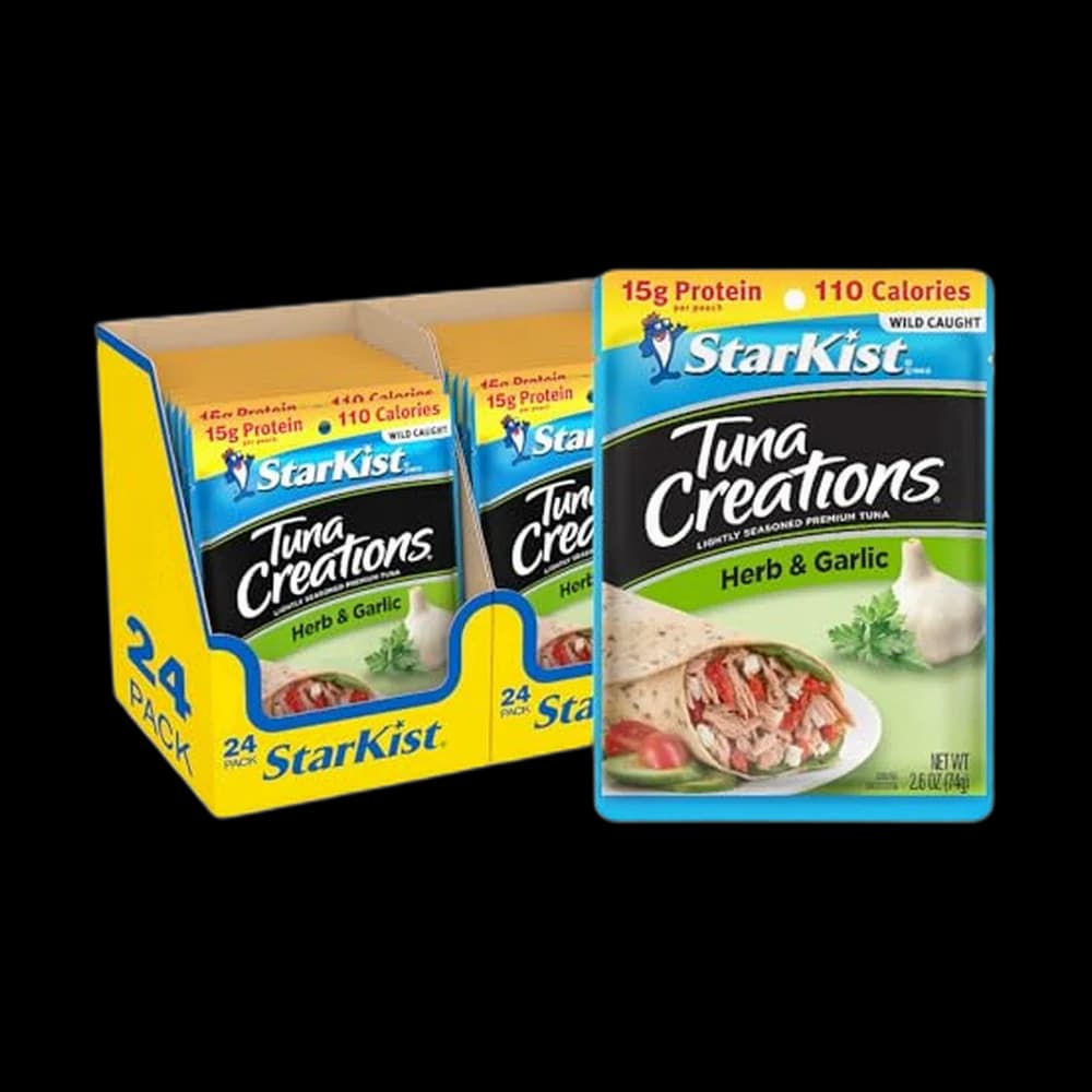 StarKist Tuna Creations Herb and Garlic, 2.6oz Pouch, 24-Pack