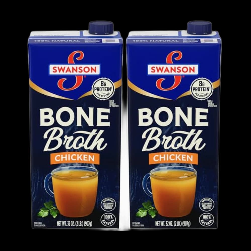 Swanson Chicken Bone Broth, 32 oz Carton (Pack of 2)