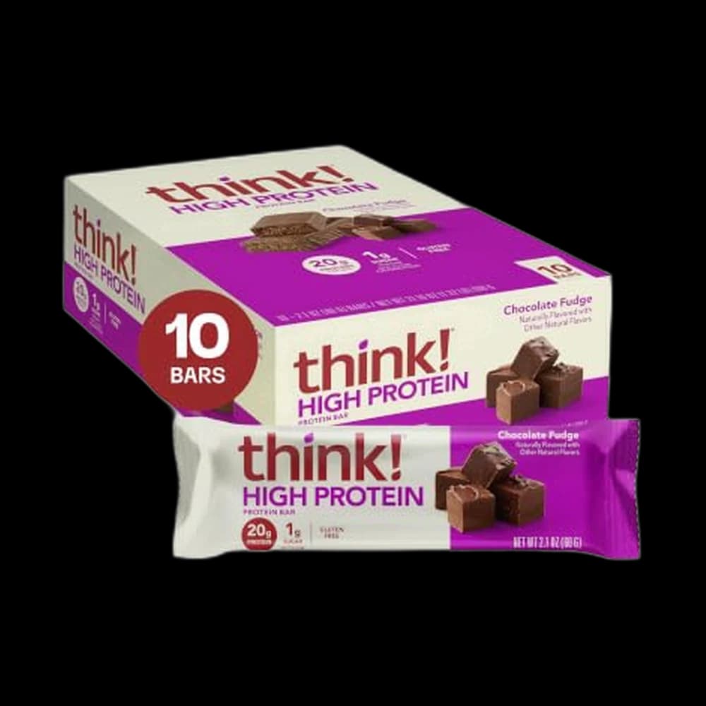 think! High Protein Bar, Chocolate Fudge, 10 Count