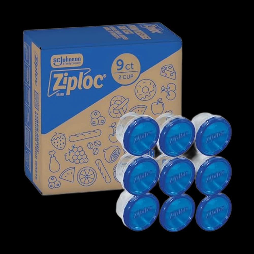 Ziploc Twist N Loc Leak-Proof Food Storage Containers, Small, 9 Count